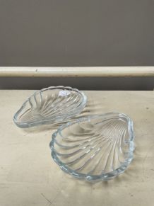 Coupelle vide poche verre année 50 lot de 2