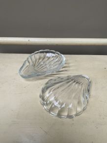 Coupelle vide poche verre année 50 lot de 2