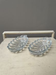 Coupelle vide poche verre lot de 2 année 50