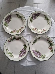 Anciennes assiettes à dessert Churchill England The Chartwel