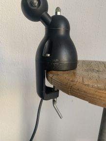 Lampe vintage 1980 Jielde 2 bras noire mat d'origine - 100 c