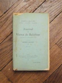 Journal de Victor de Balabine- 1842 à 1847- Ernest Daudet 