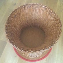 Table basse pied rotin