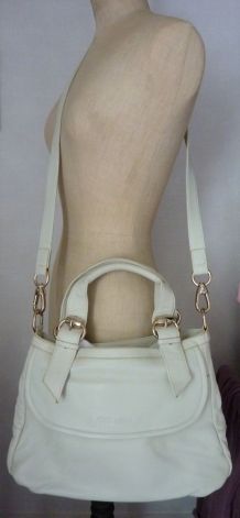 Sac cuir blanc écru Arthur &amp;amp; Aston