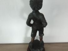 Sculpture en régule "Le Siffleur" par H. Trémont 