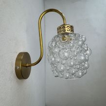 LOT 3 ANCIENNE APPLIQUES EN VERRE BULLE 
