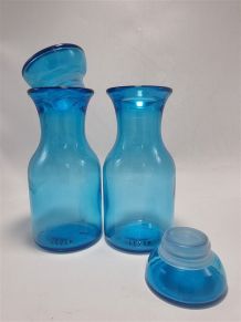 Paire de pots Lever bleus