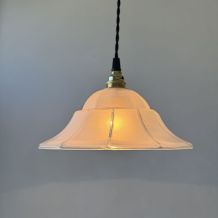 PAIRE D’ANCIENNES SUSPENSIONS ART-DECO VINTAGE