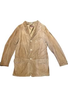 Veste en daim vintage grande taille