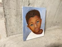 Huile sur toile « enfant africain »