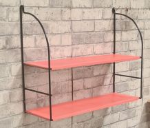 etagere  vintage tole  perforé  dans le style   M mategot  ,