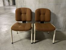 Paire de chaises années 70-80