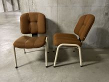 Paire de chaises années 70-80