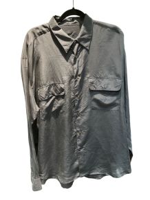 Chemise grise en soie vintage 