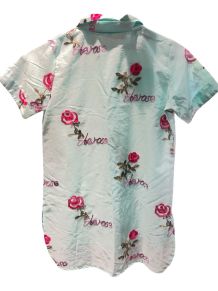 Chemise florale brodé vintage 