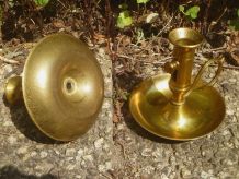 paire de bougeoirs, vintage