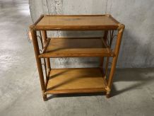 Etagère en rotin années 60