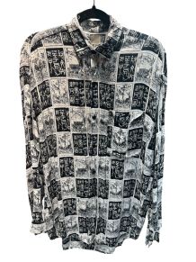 Chemise à motifs vintage 