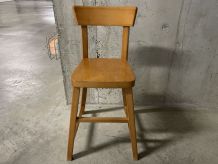 Chaise haute enfant en bois