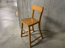 Chaise haute enfant en bois