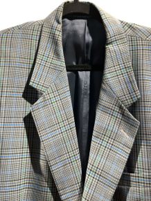 Blazer à carreaux vintage 