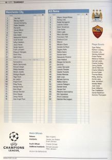 Manchester City v AS Roma, Champions League, 30.9.14