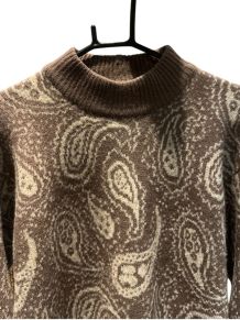 Pull en laine floral 