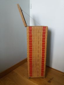 Huche à pain en rotin osier