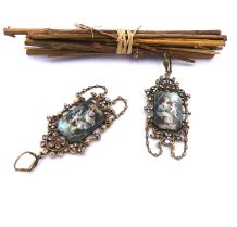 Boucles d'oreilles vintage, rétro, esprit couture,  rétro