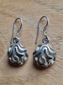 Pendants d'oreilles en argent