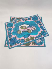 Set de 2 torchons vintage