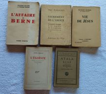 Lot 5 Livres anciens - Tendance Déco