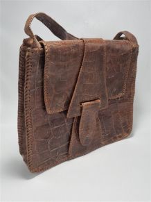 Sac à main en croco