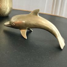 Dauphin en laiton grande taille