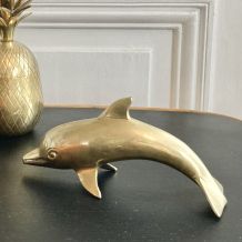 Dauphin en laiton grande taille