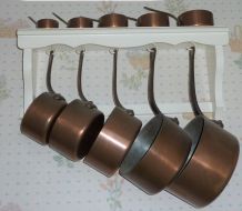 Ensemble cuisson 10 pièces en cuivre de Villedieu