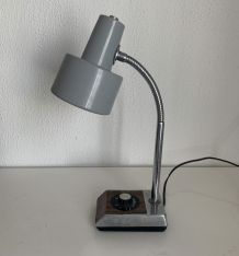 Lampe vintage 1970 bureau chevet variateur Chiely engineer -