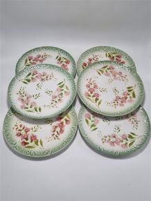 Assiettes à dessert Digoin &amp;amp; Sarreguemines