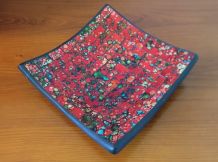 Coupe Artisanale terre cuite et mosaïque en verre collés