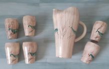 Céramique catalane, service Mazagran signé Joal