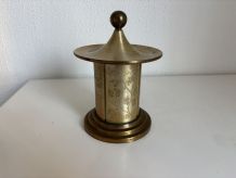 Porte-cigarettes vintage 1960 japonisant laiton boîte - 18 x