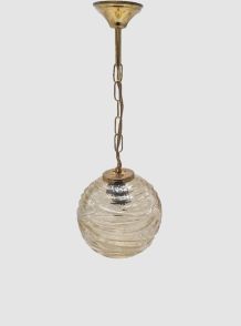 Suspension verre ambré