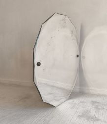 Élégant miroir ancien biseauté à 12 pans – style Art Déco 