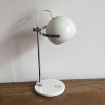 Lampe EYE BALL. 1970. Space age. Blanc.