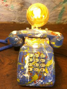 Téléphone a touche - Lampe - Customisé  