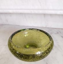 Cendrier en verre bullé style Biot 