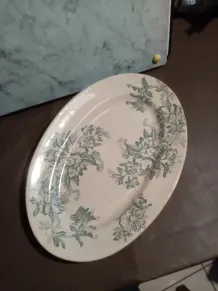 Plat ovale faïence de Givors