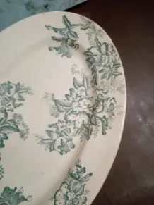 Plat ovale faïence de Givors