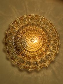 Plafonnier vintage ambré
