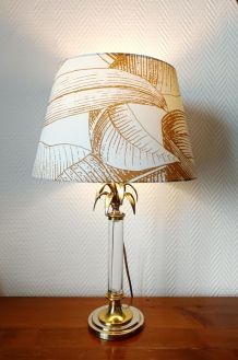 Lampe plexiglas palmier style Maison Charles 